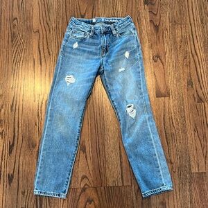Gapkids Girlfriend Distressed Jeans size 8. EUC